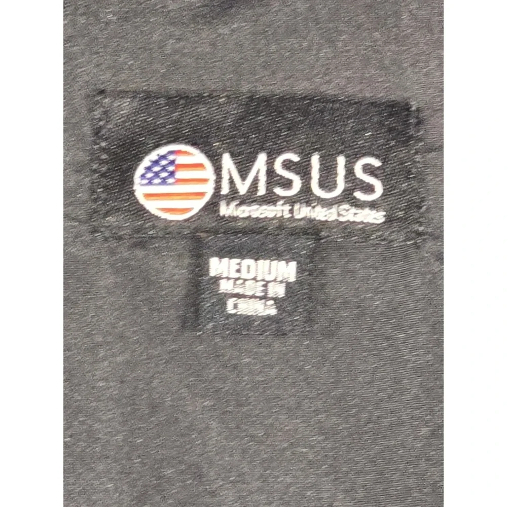 Microsoft North America MSUS‎ Employee Jacket Gray Pockets Zip Mens Medium NWOT